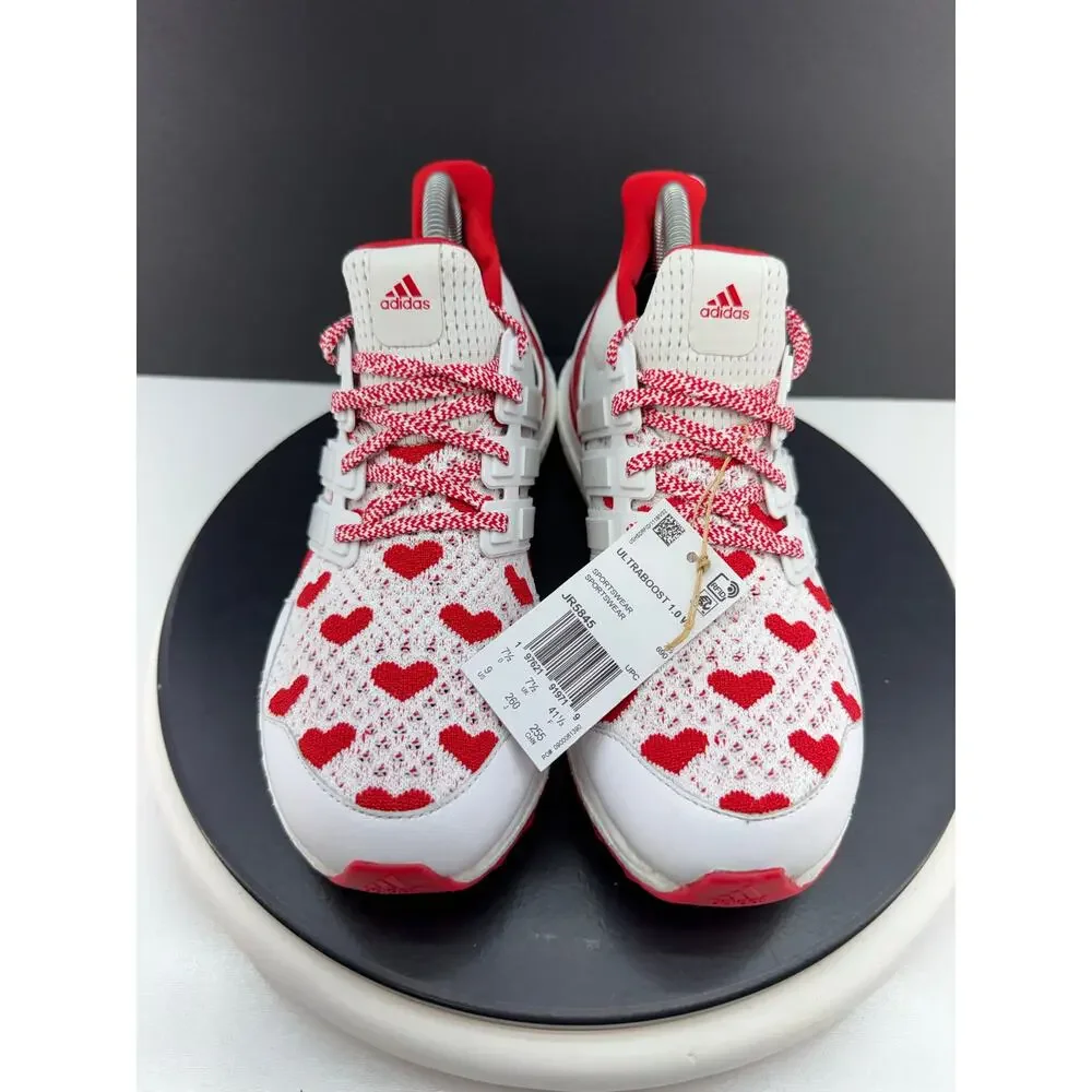 Adidas‎ UltraBoost 1.0 Valentines Day Hearts Womens 5 Red White Sneakers JR5845